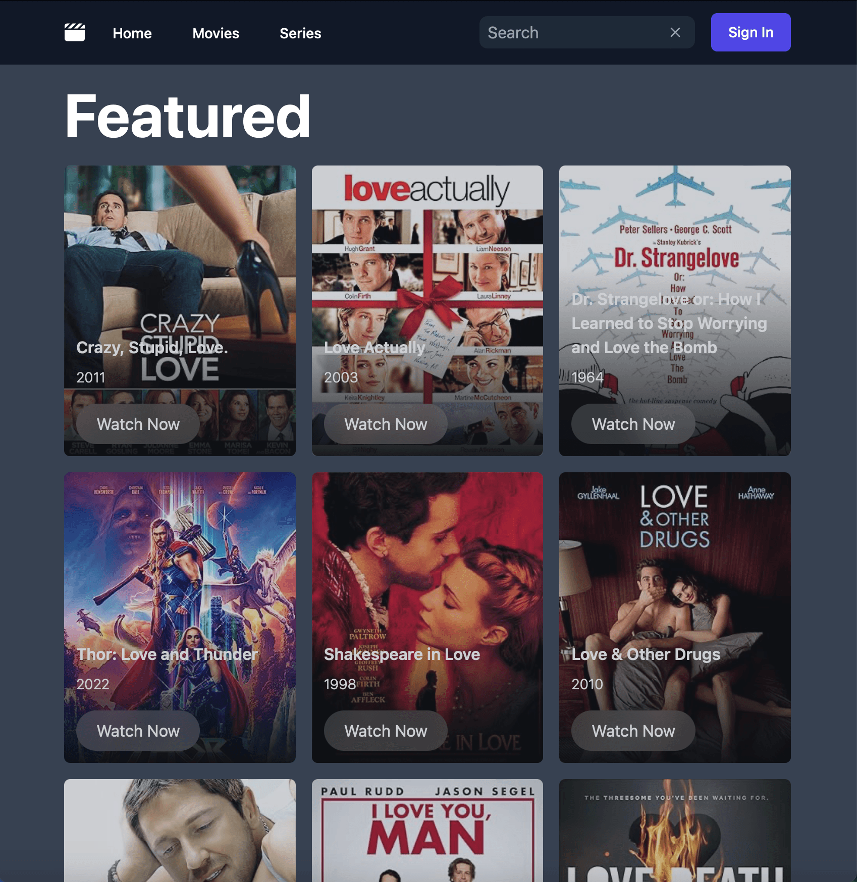 Image of Movie Catalogue
